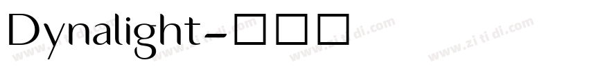 Dynalight字体转换