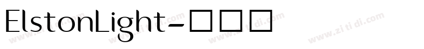 ElstonLight字体转换