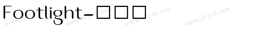 Footlight字体转换