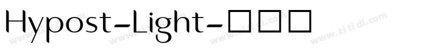 Hypost-Light字体转换 Hypost-Light字体转换