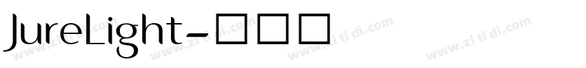 JureLight字体转换