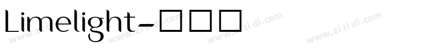 Limelight字体转换