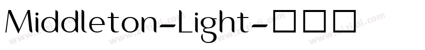 Middleton-Light字体转换
