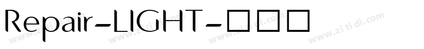 Repair-LIGHT字体转换