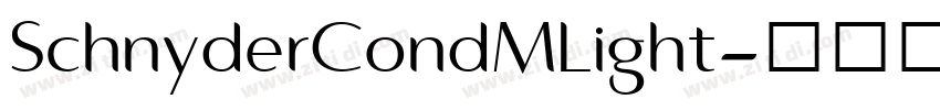 SchnyderCondMLight字体转换 SchnyderCondMLight字体转换