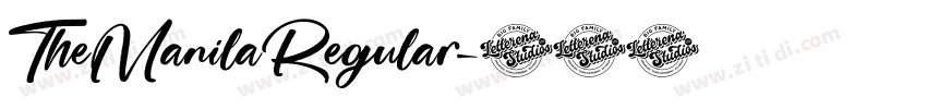 TheManilaRegular字体转换