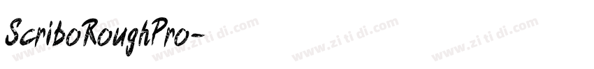 ScriboRoughPro字体转换 ScriboRoughPro字体转换