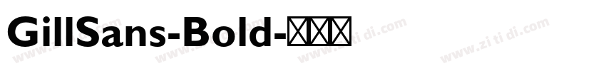 GillSans-Bold字体转换