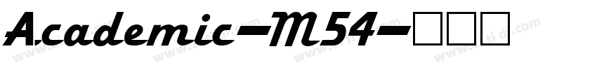 Academic-M54字体转换