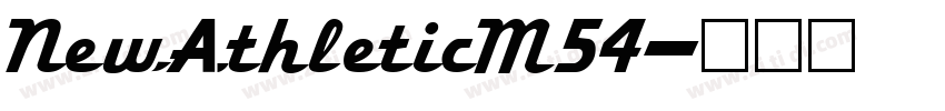 NewAthleticM54字体转换