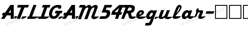 ATLIGAM54Regular字体转换