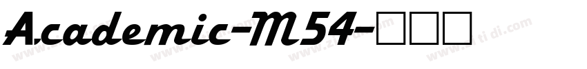 Academic-M54字体转换