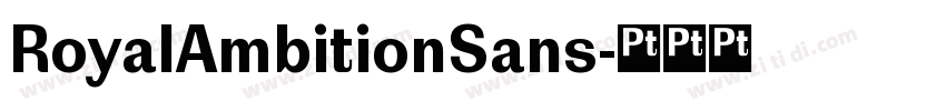 RoyalAmbitionSans字体转换