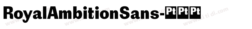 RoyalAmbitionSans字体转换