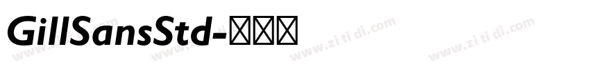 GillSansStd字体转换