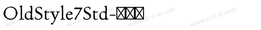 OldStyle7Std字体转换
