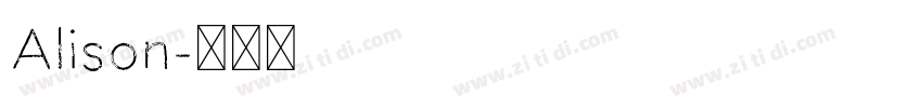 Alison字体转换