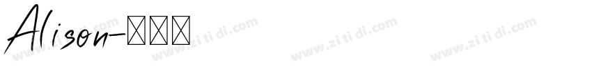 Alison字体转换