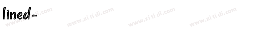 lined字体转换