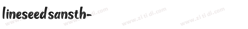 lineseedsansth字体转换