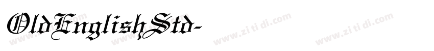 OldEnglishStd字体转换