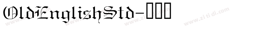 OldEnglishStd字体转换