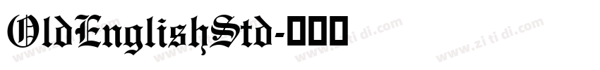 OldEnglishStd字体转换