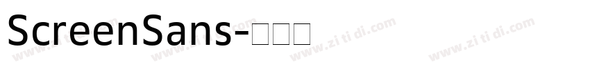 ScreenSans字体转换