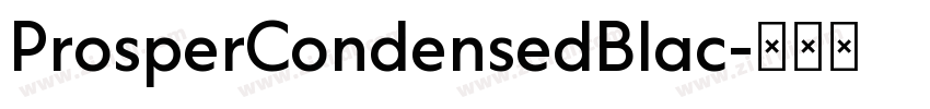 ProsperCondensedBlac字体转换