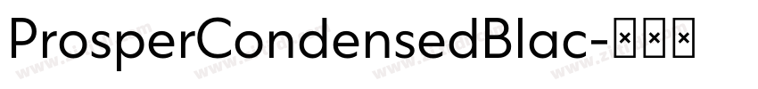 ProsperCondensedBlac字体转换