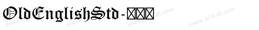 OldEnglishStd字体转换