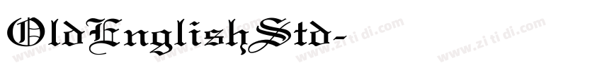 OldEnglishStd字体转换