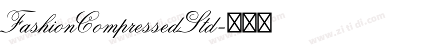 FashionCompressedStd字体转换