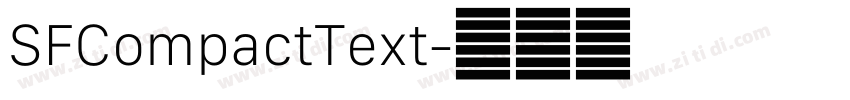 SFCompactText字体转换 SFCompactText字体转换