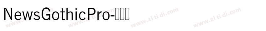 NewsGothicPro字体转换