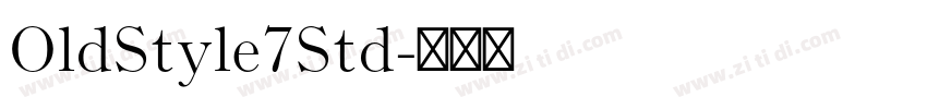OldStyle7Std字体转换
