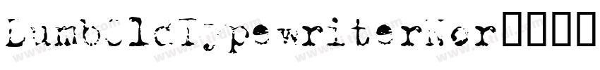 DumbOldTypewriterNor字体转换