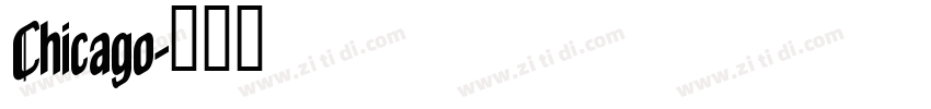 Chicago字体转换