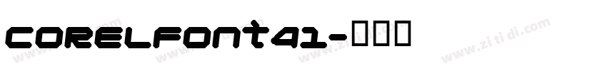 CorelFont41字体转换