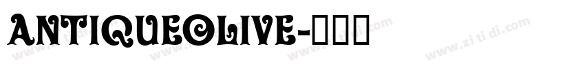 antiqueolive字体转换
