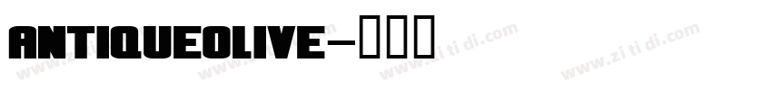 antiqueolive字体转换