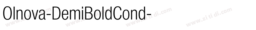 Olnova-DemiBoldCond字体转换