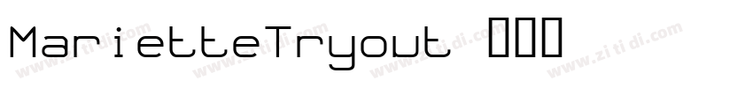 MarietteTryout字体转换