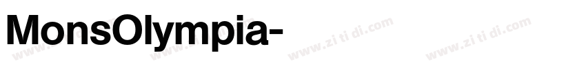 MonsOlympia字体转换