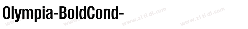 Olympia-BoldCond字体转换