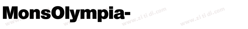 MonsOlympia字体转换