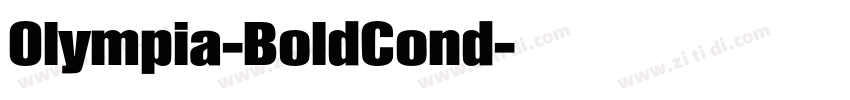 Olympia-BoldCond字体转换
