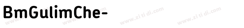 BmGulimChe字体转换