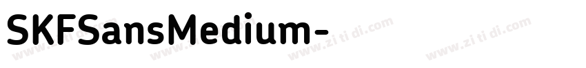 SKFSansMedium字体转换
