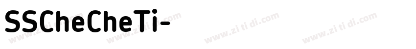SSCheCheTi字体转换